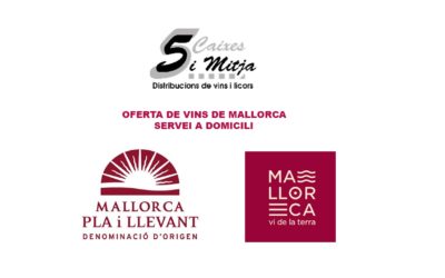 5 CAIXES I MITJA realiza una oferta de vino de Mallorca con servicio a domicilio