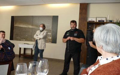 Empiezan los maridajes entre el Restaurant Can Calent y las bodegas del Pla i Llevant. El primero, Miquel Gelabert. (2)
