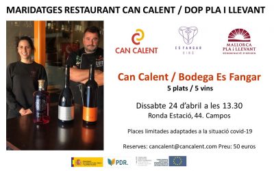 Maridaje Restaurant Can Calent / Bodega Es Fangar. (3)