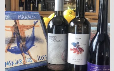 El menjar i les illes con Collita de Fruits, Picot Blanc i N’Amarat. Por Sant Jordi regala libros, rosas y…vino
