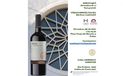 Cata de vinos de la bodega Armero y Adrover en el Urban Hostel de Palma