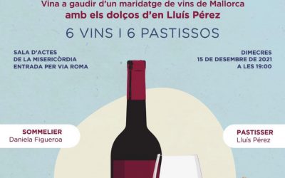 Maridaje de pastelería y vinos.