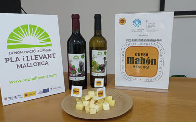 Maridaje de vinos DO Pla i Llevant con queso de Menorca y sobrasada de Mallorca