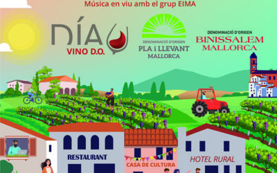 Día del vino con Denominación de Origen. Cata de vino y brindis con la DO Pla i Llevant y la DO Binissalem en Santa Eugènia
